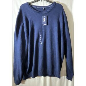 New Men's Izod XXL Dark Blue‎ Pullover Sweater
